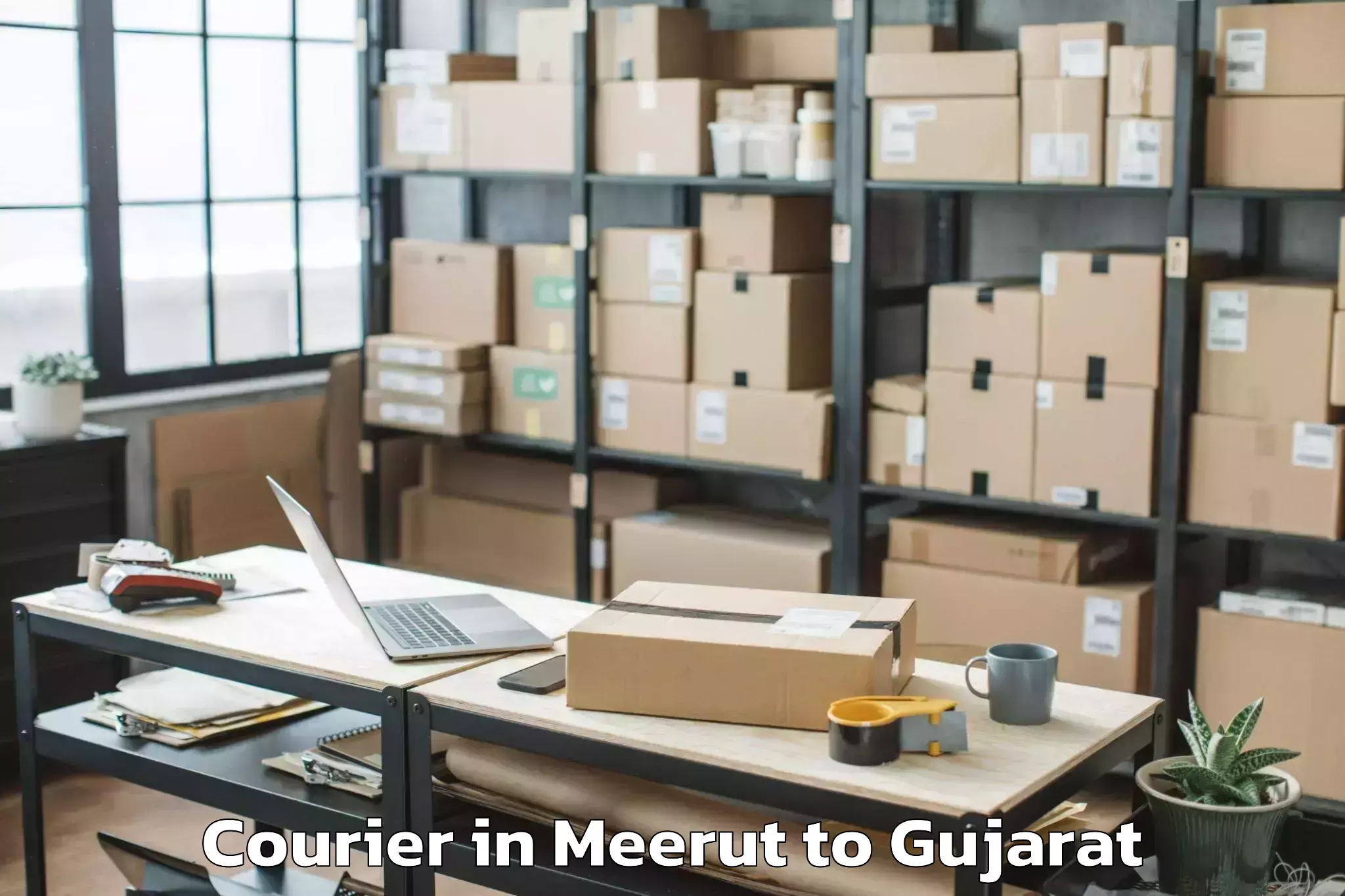 Meerut to Bhilad Courier Booking